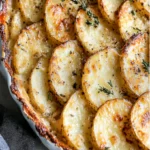 Crispy Parmesan and Gruyere Potato Gratin Recipe