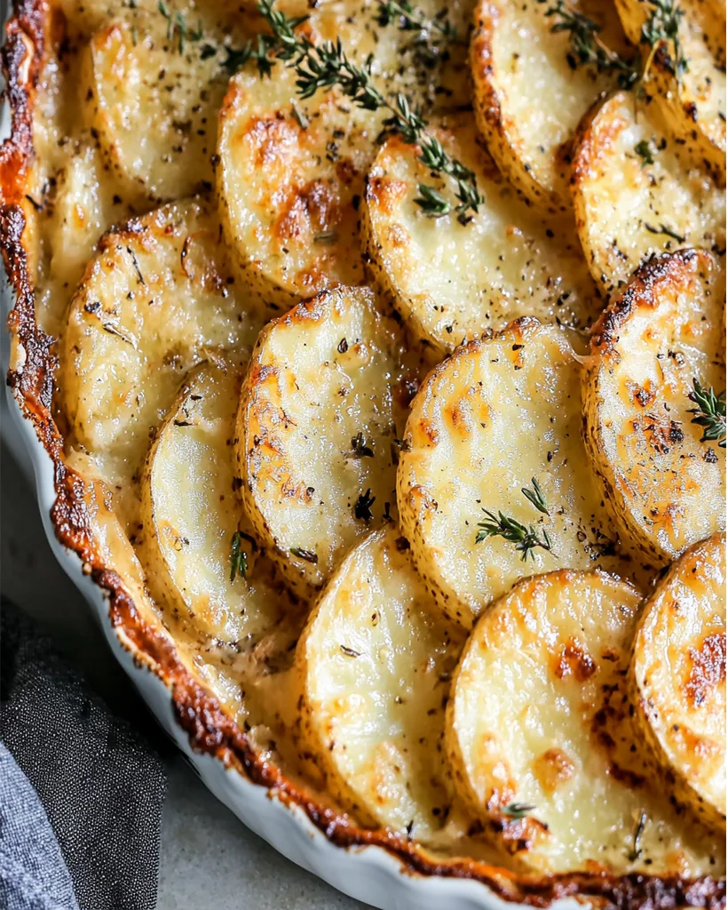 Crispy Parmesan and Gruyere Potato Gratin Recipe