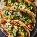 Crispy Poblano Chicken Tacos with Avocado Salsa Recipe