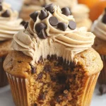 Pumpkin Chocolate Chip Cupcakes with Buttercream Frosting