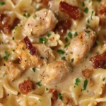 Farfalle with Chicken and Roasted Garlic - Copycat Recipe