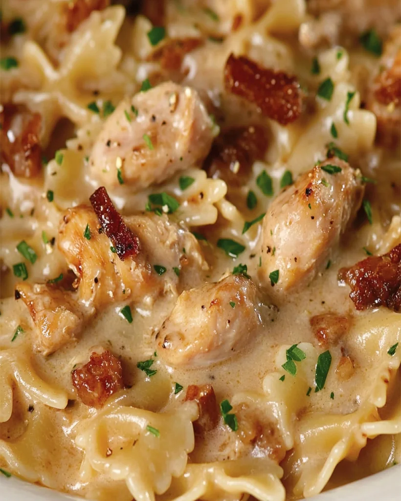 Farfalle with Chicken and Roasted Garlic - Copycat Recipe