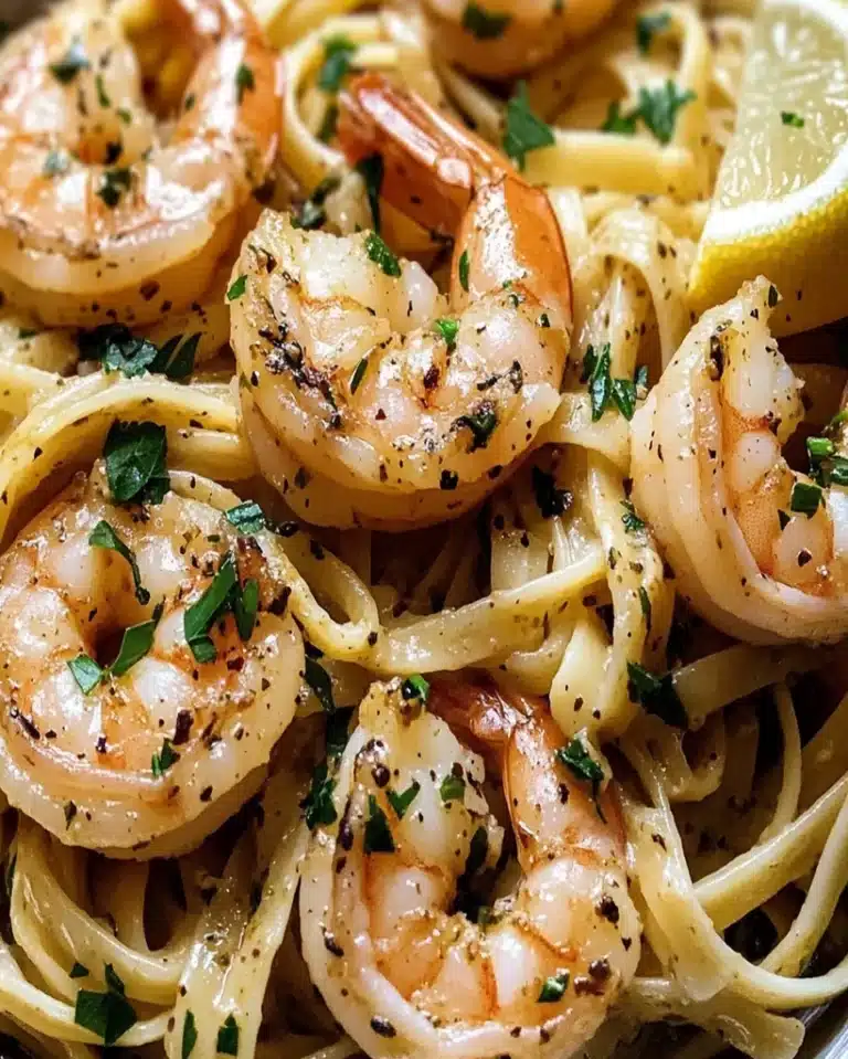 Garden Herb Shrimp Scampi Linguine Recipe – Easy & Flavorful