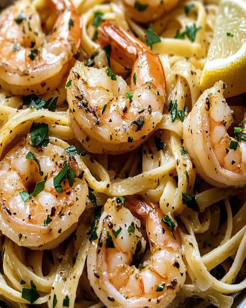 Garden Herb Shrimp Scampi Linguine Recipe – Easy & Flavorful