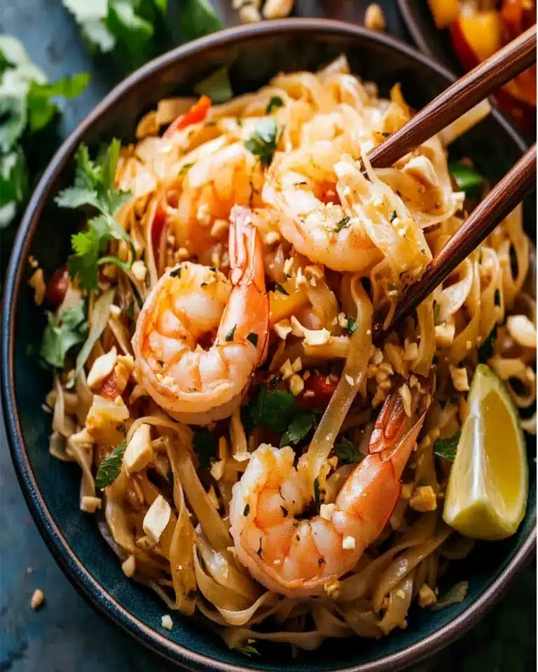 Garlic Butter Shrimp Pad Thai: A Delicious Recipe