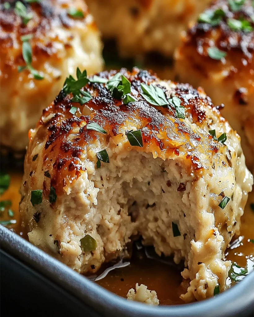 Garlic Parmesan Chicken Meatloaves - Easy & Flavorful Recipe