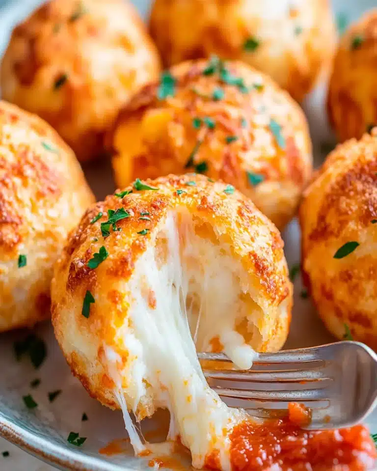 Gooey Mozzarella Biscuit Bombs – Cheesy Snack Delight