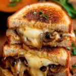 Grilled Cheese with Gouda, Mushrooms & Onions Recipe