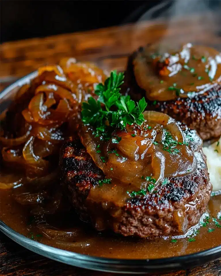 Hamburger Steaks with Onion Gravy – Comfort Food Recipe