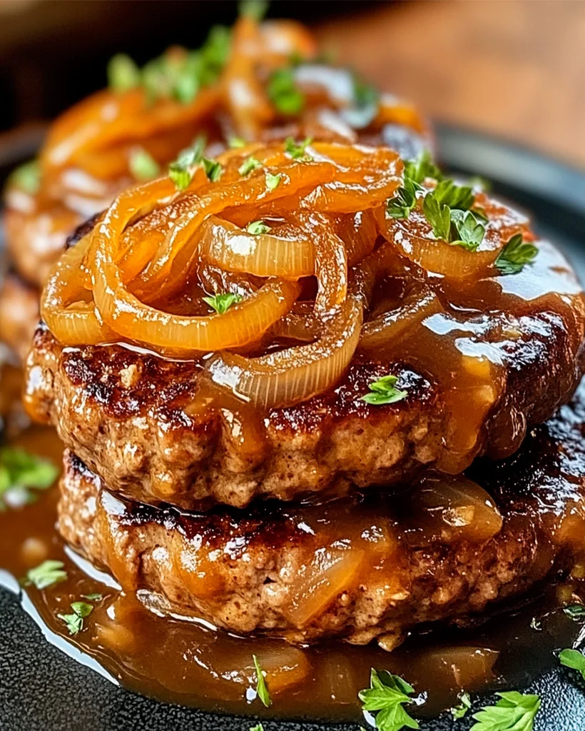 Hamburger Steaks with Onion Gravy - Easy Recipe & Tips