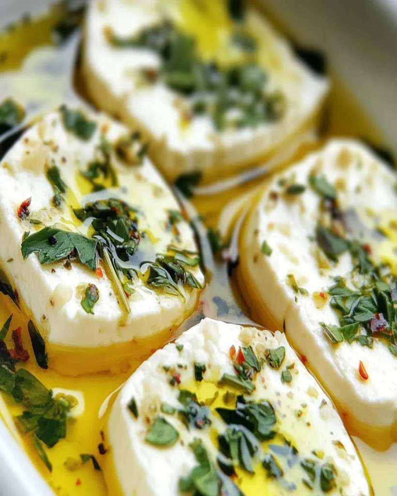 Herb Marinated Goat Cheese Recipe – Easy Appetizer Idea