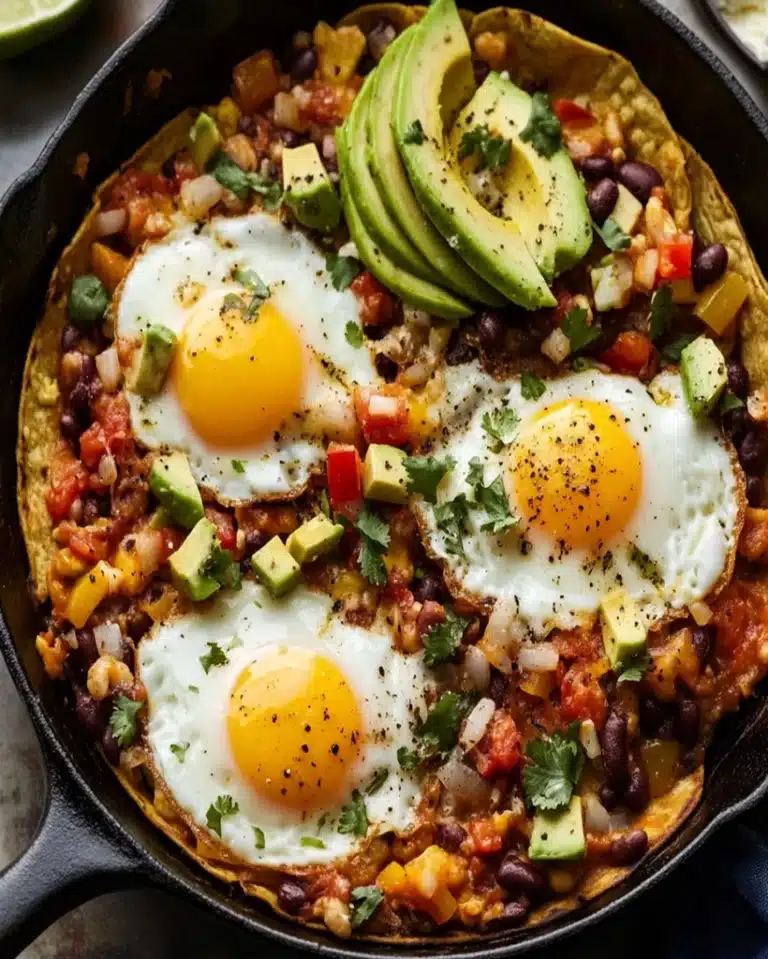 Huevos Rancheros Cast Iron Breakfast Skillet Recipe – Easy & Flavorful