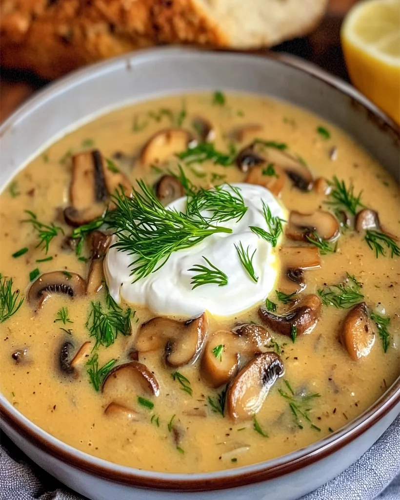 Hungarian Mushroom Soup Recipe: Creamy Comforting Dish