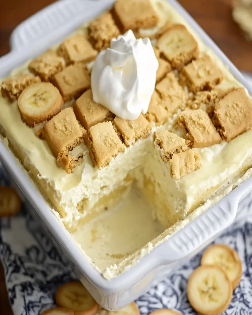 Indulge in this Southern Chessmen Cookie Banana Pudding recipe with layers of creamy filling, bananas, and buttery cookies. Perfect dessert!