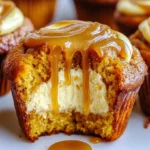 Pumpkin Cream Cheese Muffins with Caramel Swirl Recipe