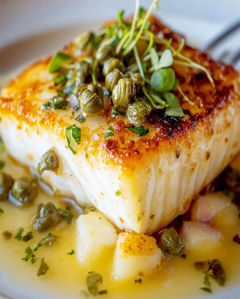 Lemon Caper Butter Chilean Seabass – Easy Gourmet Recipe