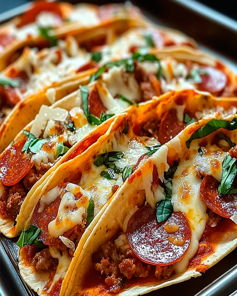 Meat Lovers Pizza Tacos - Easy Recipe for Pizza Fans