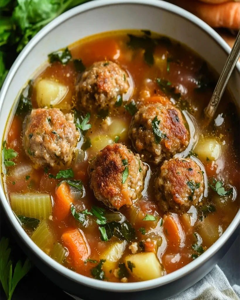 Meatball Soup Recipe – Easy, Hearty & Comforting Meal