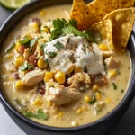 Mexican Street Corn White Chicken Chili - Easy & Creamy Recipe