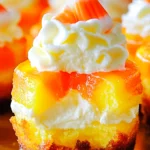 Mini Candy Corn Cheesecakes - Fun Halloween Dessert Recipe