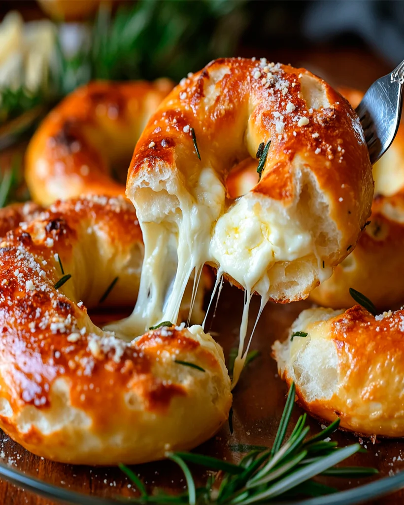 Mozzarella Stuffed Soft Pretzels - Cheesy Homemade Snack