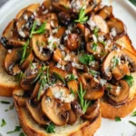 Mushrooms on Toast with Rosemary and Garlic – Easy Recipe