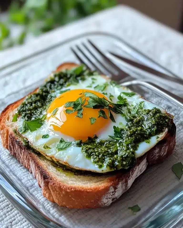 Pesto Eggs on Toast Recipe | Easy & Flavorful Breakfast