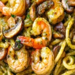 Pesto Shrimp Mushroom Pasta - Easy & Flavorful Recipe