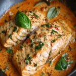 Salmon in Creamy Red Pesto Sauce – Easy One-Skillet Meal