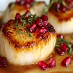 Seared Scallops Recipe with Pomegranate Beurre Blanc Sauce