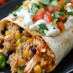 Smothered Baked Chicken Burritos Recipe | Easy and Delicious