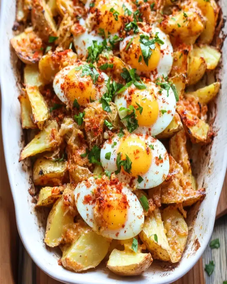 Spanish-Style Eggs with Roasted Potatoes | Easy Recipe