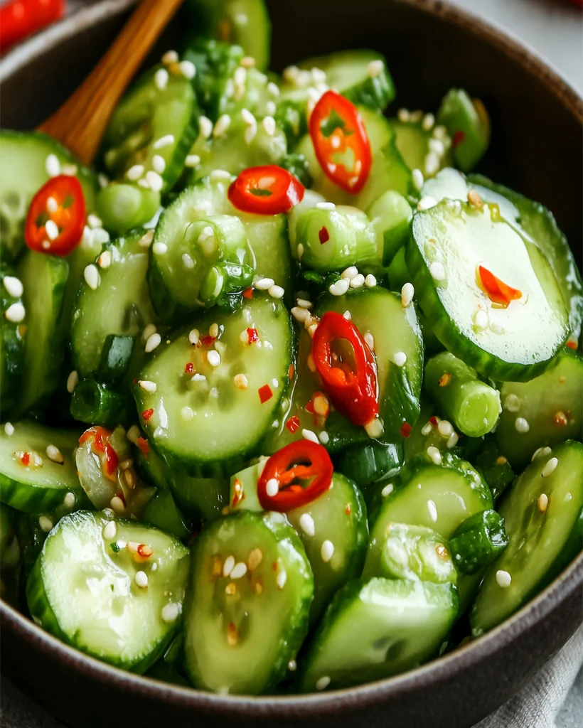 Spicy Cucumber Salad Recipe – Easy, Flavorful, & Refreshing