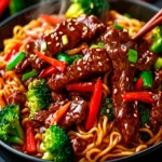 Sticky Beef Noodles - Quick and Easy Asian Recipe