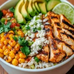 Street Corn Chicken Rice Bowl | Zesty, Flavorful Dinner Recipe