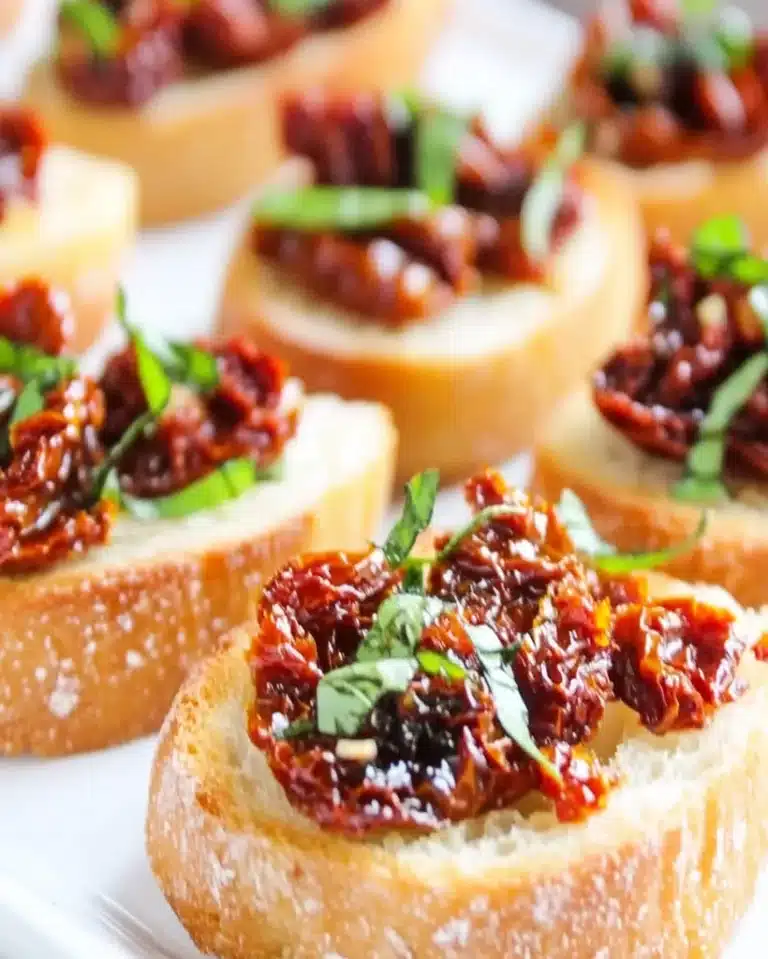 Sun Dried Tomato Bruschetta Recipe – Easy, Tasty Appetizer