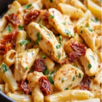 Sun-Dried Tomato Pasta: Creamy Chicken Delight