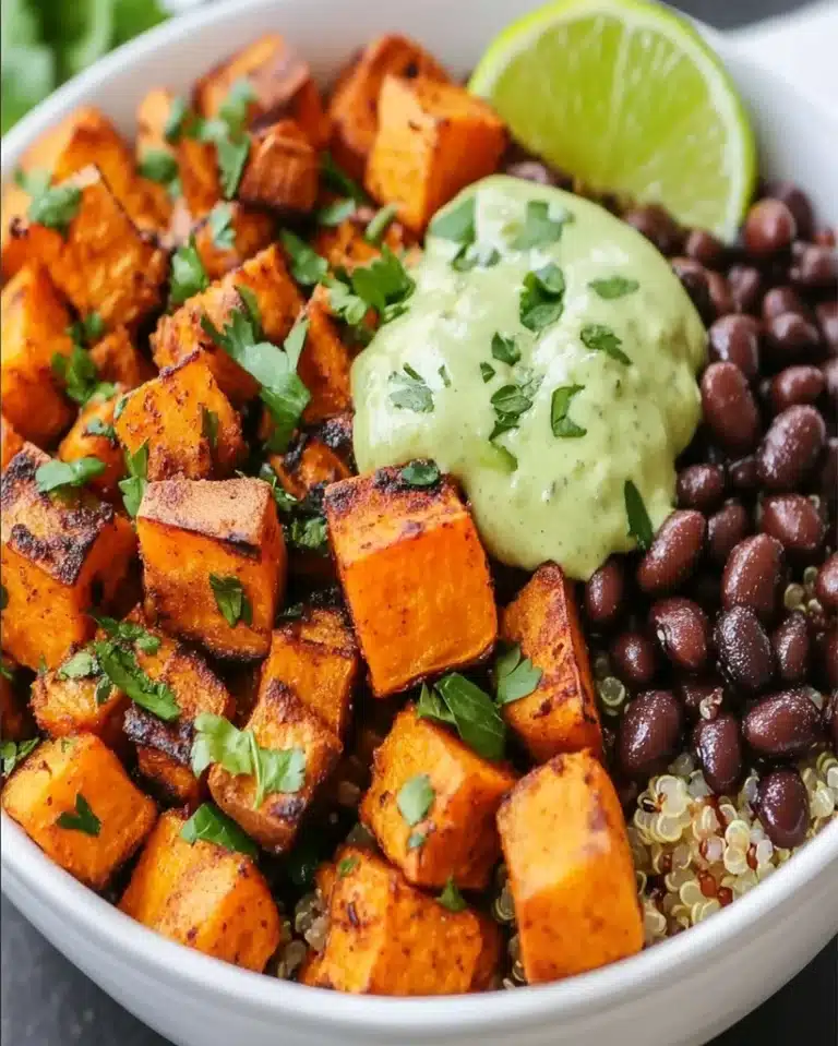 Sweet Potato and Black Bean Quinoa Bowls | Easy Recipe