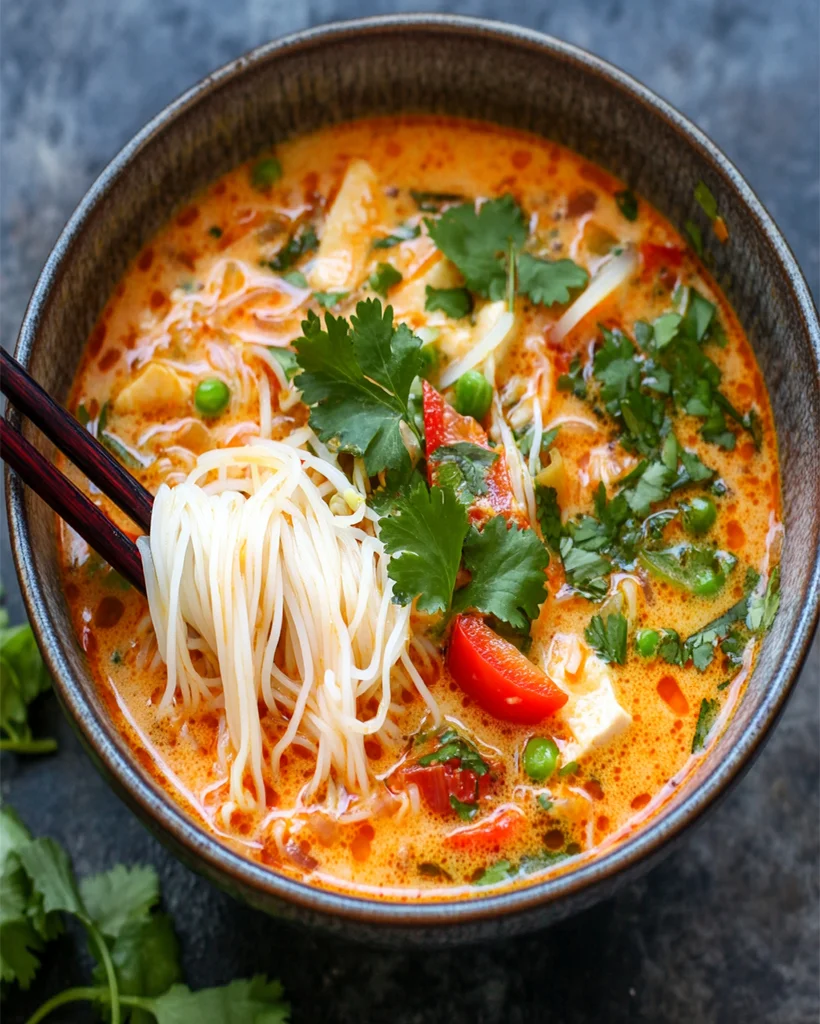 Thai Red Curry Noodle Soup Recipe | Easy, Flavorful & Quick