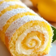 Velvet Lemon Cream Roll Cake Recipe | Easy & Delicious Dessert