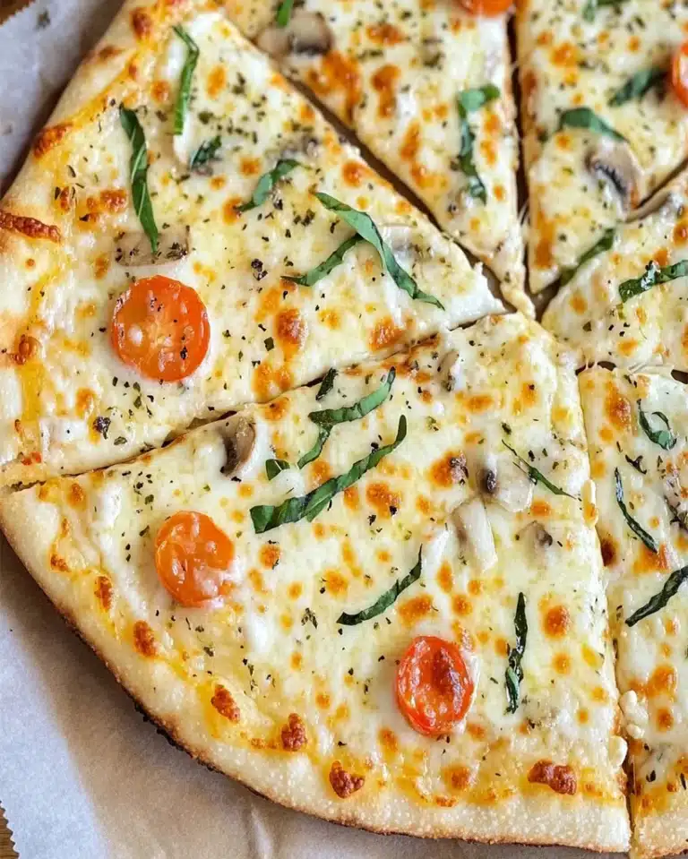 White Pizza with Garlic Pizza Sauce - Easy Recipe Guide