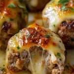 Cheesy Stuffed Meatloaf Bites – Easy Recipe with Cheese