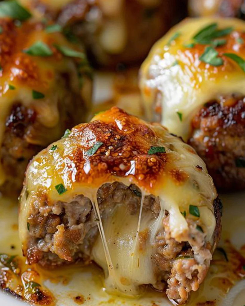 Cheesy Stuffed Meatloaf Bites – Easy Recipe with Cheese