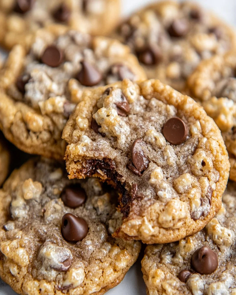 Rice Krispie Chocolate Chip Cookies - Easy Recipe