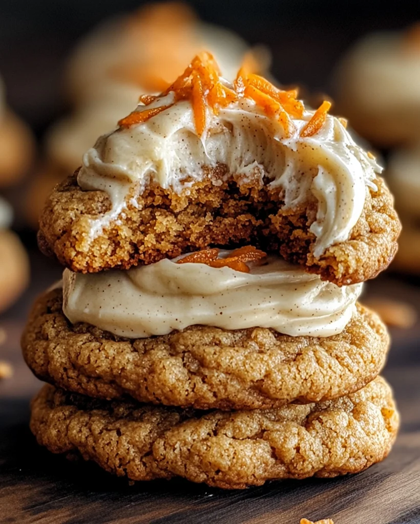 Carrot Cake Cookies with Maple Cinnamon Frosting Recipe