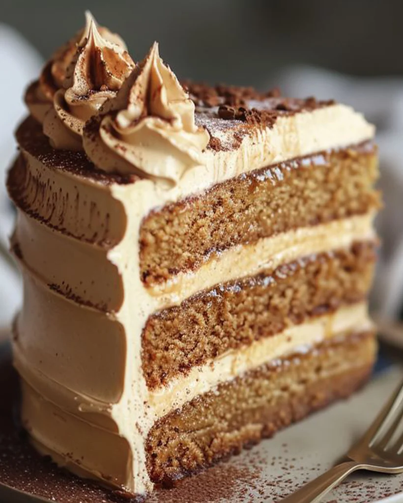 Irresistible Caramel Coffee Buttercream Cake Recipe