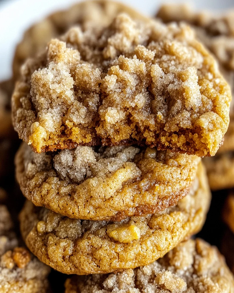 Pumpkin Cinnamon Crumble Cookies - Soft & Chewy Recipe