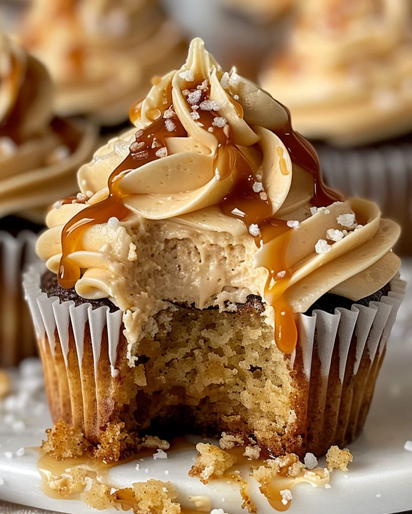 Caramel Coffee Buttercream Cupcakes with Rich Frosting