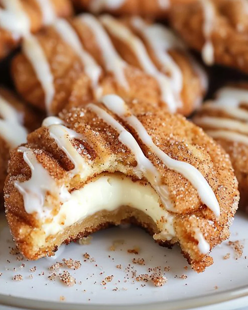 Cinnamon Cream Cheese Stuffed Cookies | Delicious Recipe