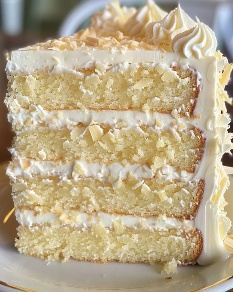 White Chocolate Pineapple Cake - Tropical Dessert Delight